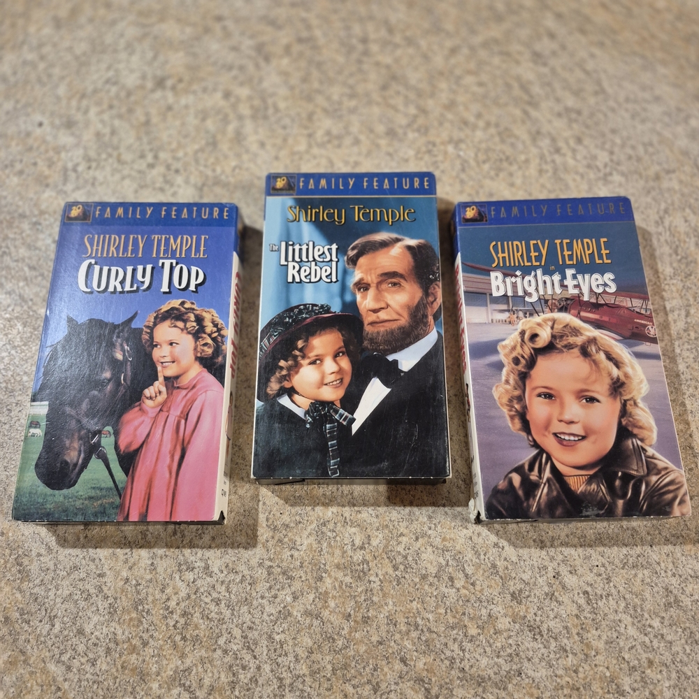 Group Of 3 Preowned Shirley Temple VHS Movies